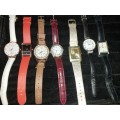 A COLLECTION OF QUARTZ WATCHES FOR THE LADIES