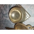 AN ANTIQUE COLLECTION OF VICTORIAN TEA STRAINERS SOLD AS IS