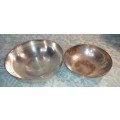 TWO VINTAGE CHRISTOFEL FRANCE BOWLS SILVER PLATED SOLD AS IS
