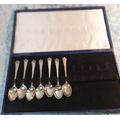 A SET OF 7 VINTAGE EPNS TEASPOONS SOLD AS IS