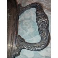 A VINTAGE VICTORIAN SILVER PLATED SERVING TRAY