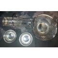 A VINTAGE COLLECTION SILVER SILVER-PLATED SERVING TRAY BASKETS