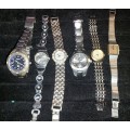 A COLLECTION OF POPULAR BRANDED WRISTWATCHES SOLD AS IS NOT TESTED