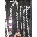 A VINTAGE COLLECTION DESIGNER COSTUME NECKLACES SOLD AS IS