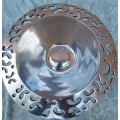 AN ART DECOR SI COMO HANDCRAFTED PEWTER ALLOY MADE IN MEXICO SERVING BOWL