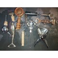 A COLLECTION OF BAR ACCESSORIES SOLD AS IS