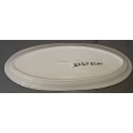 AN ETHNIC DESIGN WITH GUINEA FOWL FEATHERS OVAL PLATTER