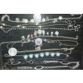 A VINTAGE COLLECTION COSTUME NECKLACES SOLD AS IS