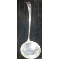 A VINTAGE SOUP LADLE 29CM BY VINERS OF SHEFFIELD