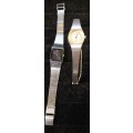 TWO VINTAGE WOMANS SEIKO QUARTZ WATCHES