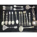 A COLLECTION OF ITALIAN HUGO BELLINI  AND DUTCH FIGURAL CUTLERY