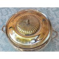 A BEAUTIFUL VICTORIAN STYLE TUREEN WITH AN INNER OVEN PROOF