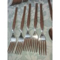 A 34-PIECE ALFA STAINLESS STEEL CUTLERY SET