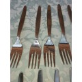 A SET OF ALFA SUPER STAINLESS STEEL FISH SET