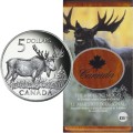2004 $5 Canadian Wildlife: The Majestic Moose - Pure Silver Coin and Stamp Set