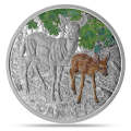 2015 $20 Fine Silver Coin Baby Animals White Tailed Deer