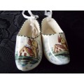COLLECTABLE HAND PAINTED CERAMIC CLOGS