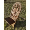 Hand carved wooden African Birthing Chair