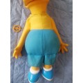 Bart Simpson 1990 Pull String Plush Doll Figure 18in Tall,