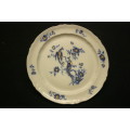 LIMOGES FRANCE "MELUSINE" BY RYNAUD. COBOLT BLUE AND GOLD DESIGN. COLLECTIBLE / DISPLAY PLATE