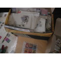 BOX OF STAMPS.& COVERS