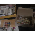 BOX OF STAMPS.& COVERS