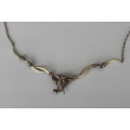 Exceptiional elephant motive necklace, silver 925, total weight.19.29g silver. Refer description.
