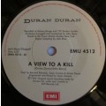 DURAN DURAN - A VIEW TO A KILL (SEVEN INCH SINGLE/VINYL)
