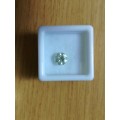 Rare 1.31 ct 7.20mm VVS2 Off White Yellow Round cut Loose Moissanite Diamond Simlulate