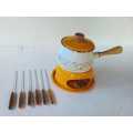 Vintage Fondue Set Complete - 1960 - Never Been Used - Used as a Display Model