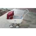 VINTAGE PLAYFUL 1950 DOLL PRAM -  MADE FROM METAL - 66 CM X 71  CM - AMAZING FIND - DON'T MISS OUT
