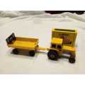 Matchbox Tractor & Hay Trailer , Mint  No 46 - Die Cast Made in Macau 1978 Mint Condition