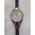 Fossil Ladies Georgia Brown Leather Strap Watch - ES3060 - 100% WORKING