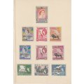 Kenya Uganda Tanganyika 1954 East Africa QEII presenation folder very fine mint