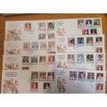 Commonwealth QEII 1986 60th Birthday first day covers x25 very fine