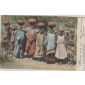 Rhodesia BSAC 1906 Matabeli Women picture postcard used Bulawayo  very fine