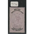 Bechuanaland 1887 QV £1 extremely  fine mint with certificate