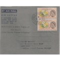 Cyprus 1964 GB 3d on air-letter with FPO 1043 UN Peace keeping Force very fine