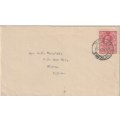 Swaziland 1937 KGV 1d on Mbabane cover to Beira PEA very fine