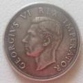 1947 Silver Crown (5 Shillings) - Circulated - Very Good Condition.