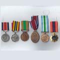 A Group Of Six S.A.N.D.F Full Size Medals.