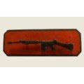 Army Small Arms Competition Qualification Bar -  Bronze On Red - 2 Piece.