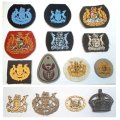 A Collection of 14 Sargent Major Badges from 2nd. W.W. to the Present.