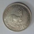 1948 South Africa Five Shilling - Silver - Very Good Condition