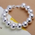 Gorgeous 925 Sterling Silver Pearl Bracelet 10mm Imported Filled Jewelry