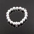 Gorgeous 925 Sterling Silver Pearl Bracelet 10mm Imported Filled Jewelry
