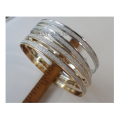 **Wow** 5mm Silver or Gold Glitter Double Imported Bangles