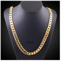 Quality Unisex 8mm 18ct Yellow Gold Filled Imported Neck Chain