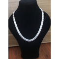 10mm Elegant 925 Sterling Silver Neck Chain Imported Filled Jewelry
