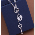 Absolutely Gorgeous 925 Sterling Silver Charm Necklace Imported Filled Jewelry